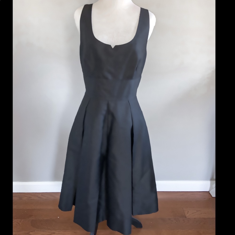 Kate Spade New York Black Silk Knee Length Dress